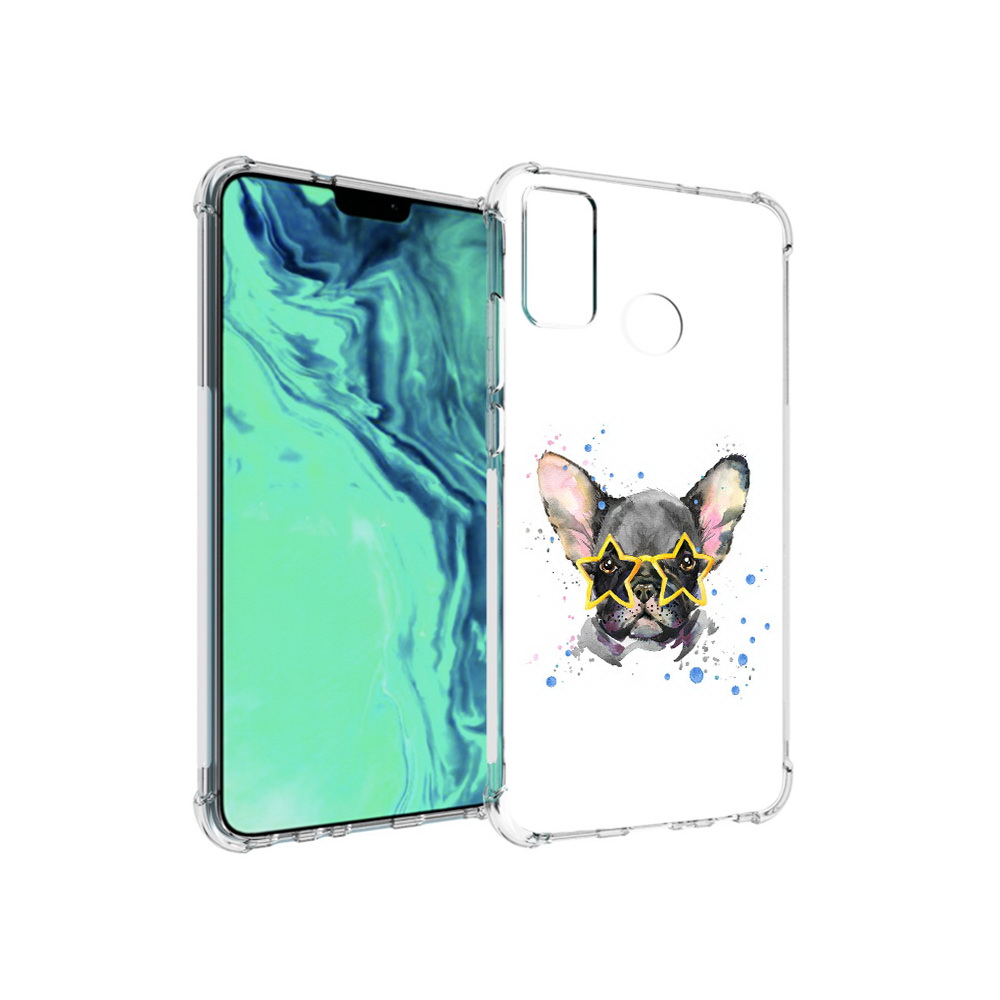 

Чехол MyPads Tocco для Huawei 9X Lite буля в очках, Прозрачный, Tocco