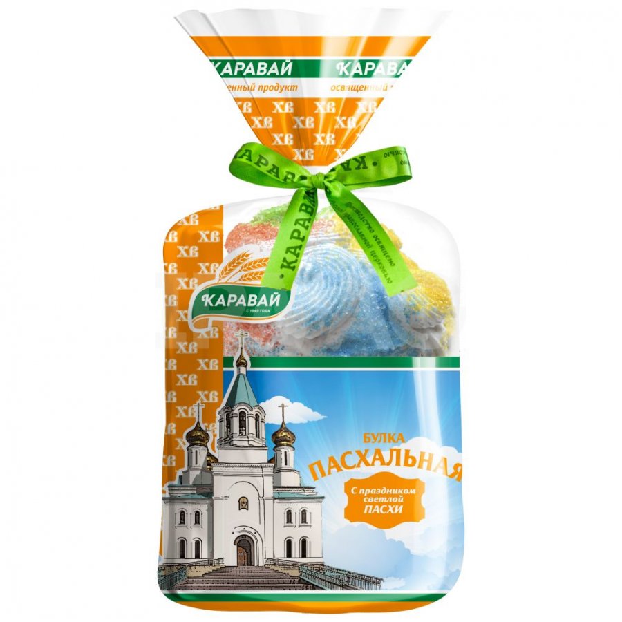

Булка Каравай Пасхальная с изюмом 460 г