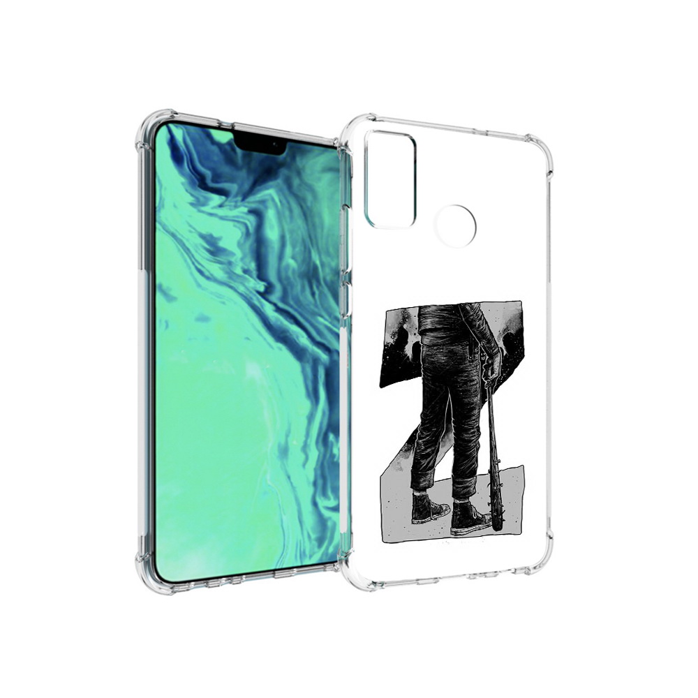 

Чехол MyPads Tocco для Huawei 9X Lite воин черно белый, Tocco