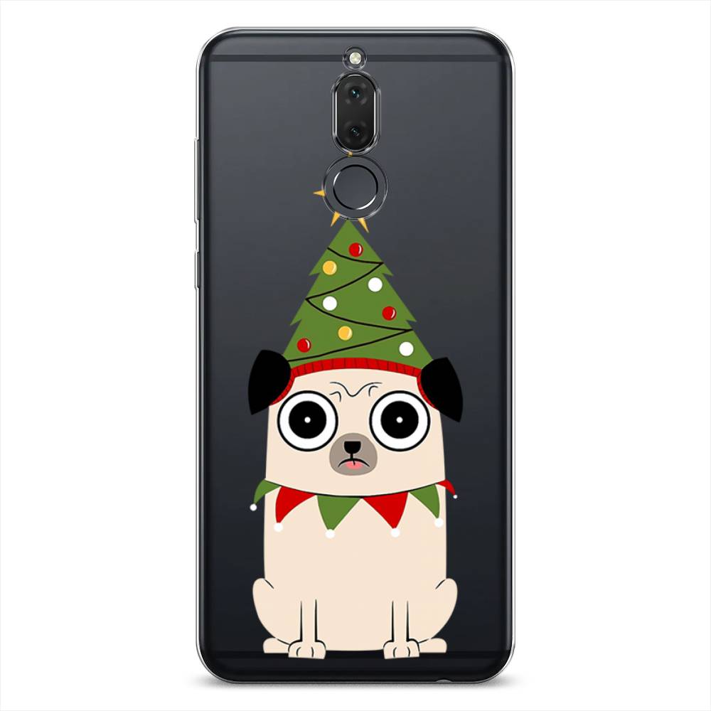 

Чехол на Huawei Nova 2i "Собачка с ёлочкой", Бежевый;красный;зеленый, 6120550-1