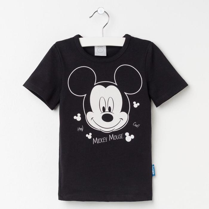 Футболка Disney Mickey Mouse, рост 86-92 (28), черный