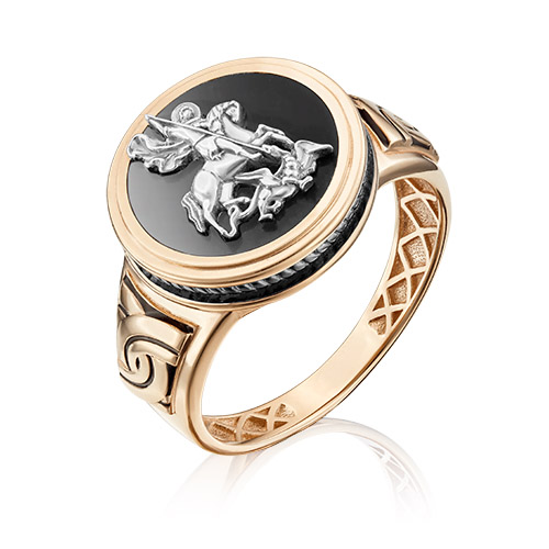 

Кольцо из золота р. 19,5 PLATINA jewelry 01-4827-00-000-1111-25, эмаль, 01-4827-00-000-1111-25
