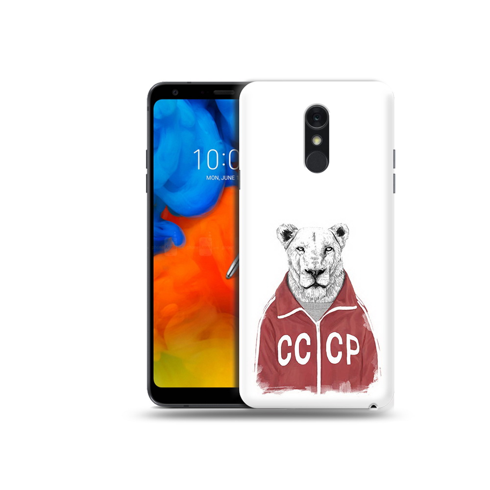 

Чехол MyPads Tocco для LG Q Stylus львица ссср, Прозрачный, Tocco