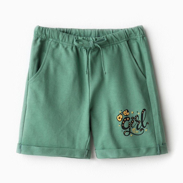 Шорты для мальчика, цвет зеленый /COOL, рост 98-104см