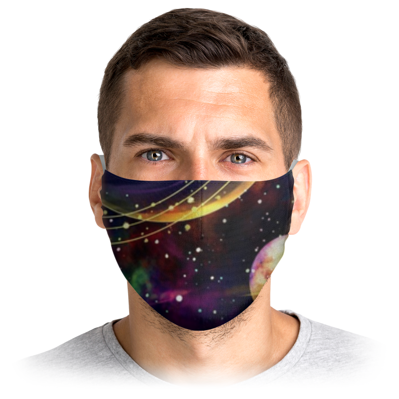 

Многоразовая маска Printio Космос разноцветная M, Космос