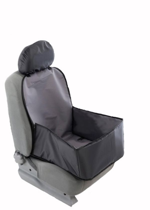 

Гамак для перевозки животных на переднее сиденье, 40х40 см, серый, 3 слоя с ПВХ-600