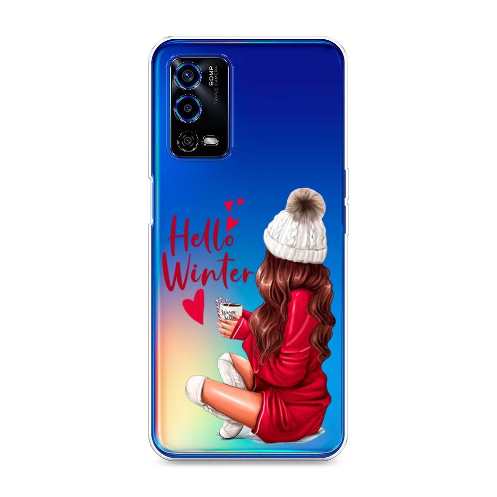 

Чехол для Oppo A55 4G "Hello winter", Красный;белый;коричневый, 259150-5