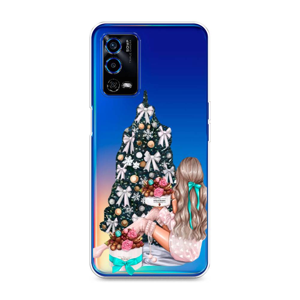 

Чехол для Oppo A55 4G "New Year", Зеленый;бежевый;голубой, 259150-5
