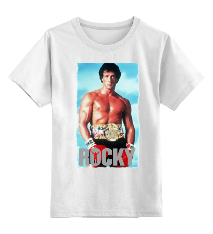 

Футболка детская Printio Rocky balboa цв. белый р. 128, Rocky balboa