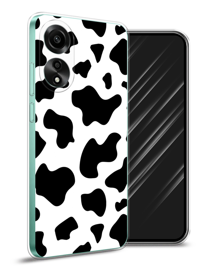 

Чехол Awog на Oppo A78 4G "Пятна коровы", Белый;черный, 2514750-1