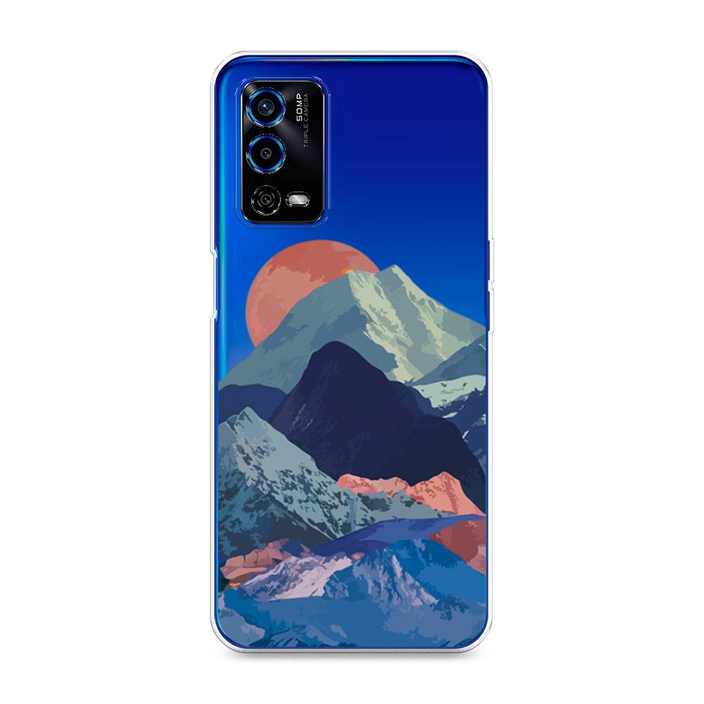 фото Чехол для oppo a55 4g "закат в снежных горах" case place