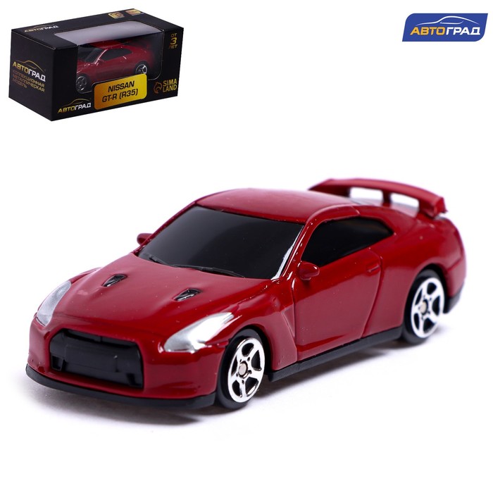

Машина металлическая NISSAN GT-R (R35), 1:64, цвет красный, Металлический транспорт