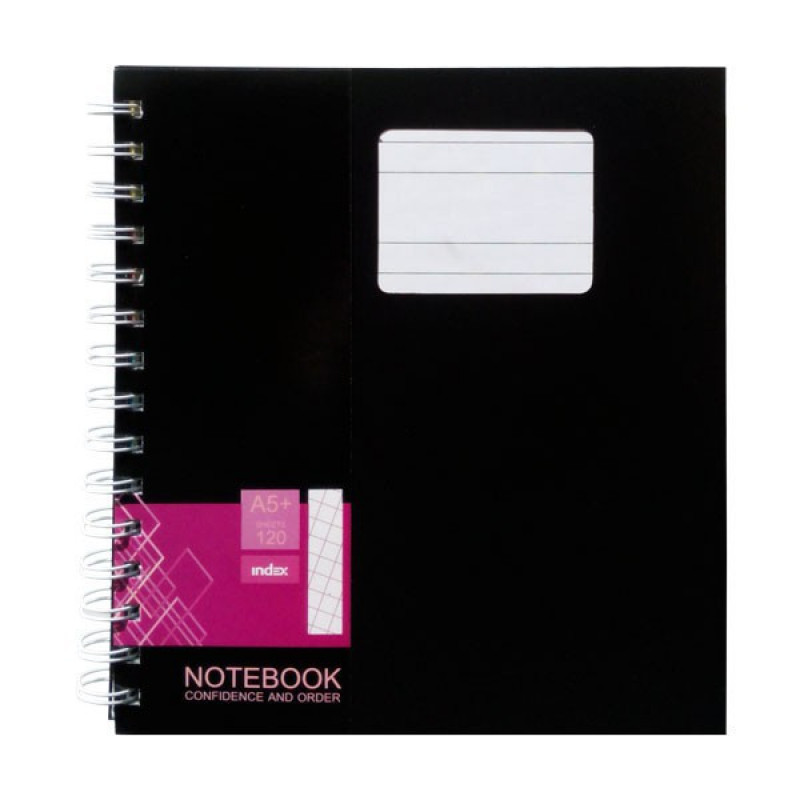 

Тетрадь офисная, ф.А5, 120л, клетка, микроперфорация, пластиковые разделители, пластик.