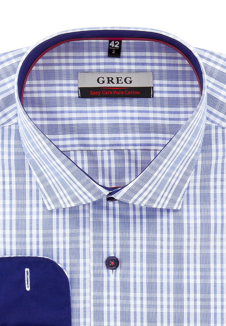 Рубашка мужская Greg 225/111/3473/Z/1p голубая 40