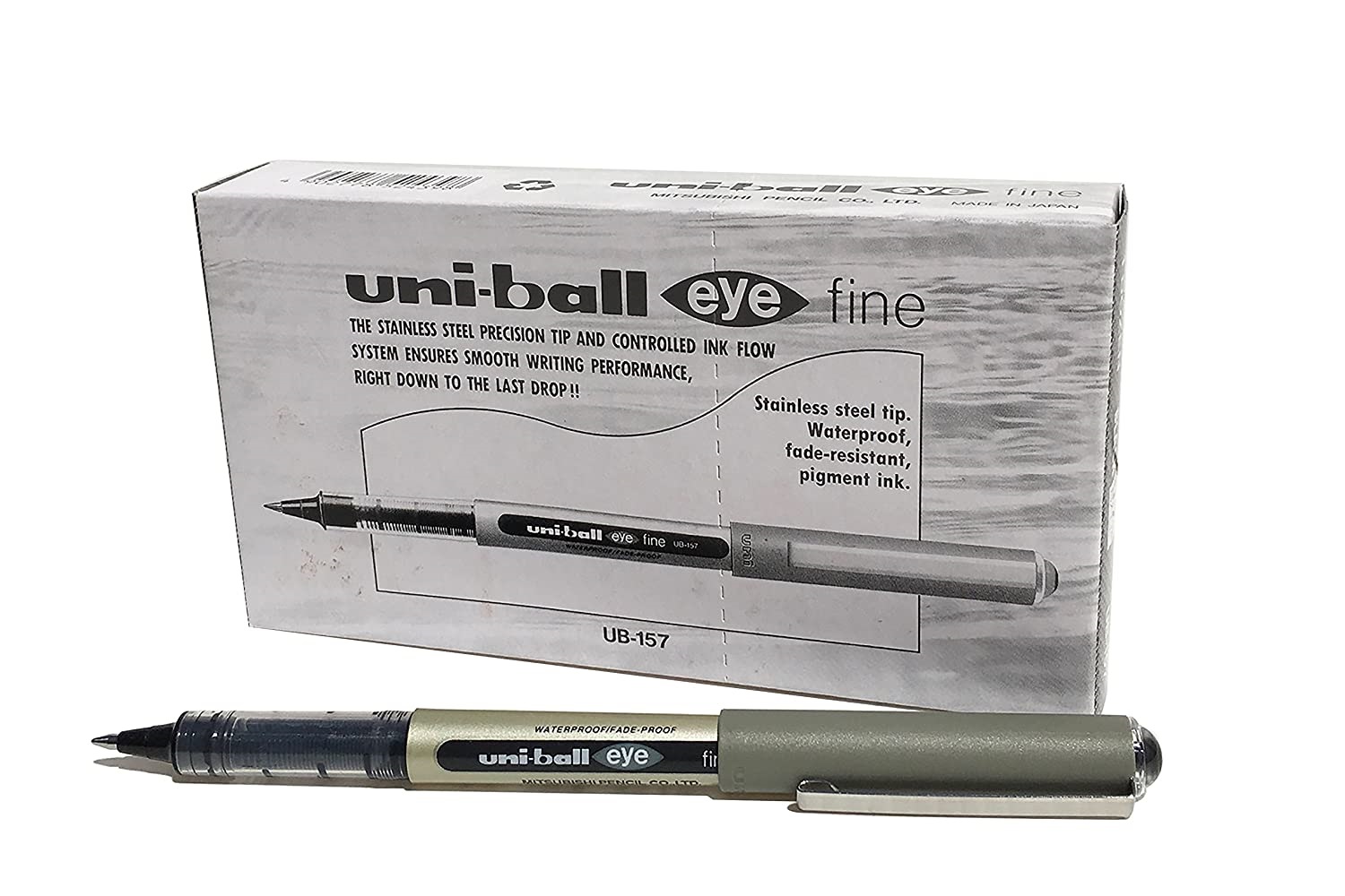 

Ручка роллер Uni-Ball Eye 0,7мм (черный, упаковка из 12 штук)