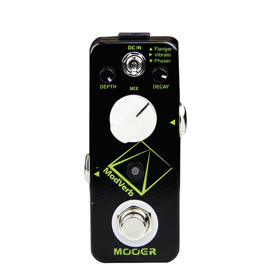 

Мини-педаль Модуляция Mooer + Reverb ModVerb, Черный, ModVerb