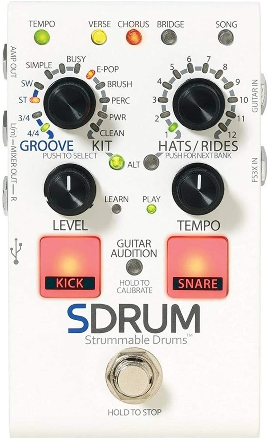 

Гитарная педаль, эмулятор барабанной установки Digitech SDRUM, SDRUM