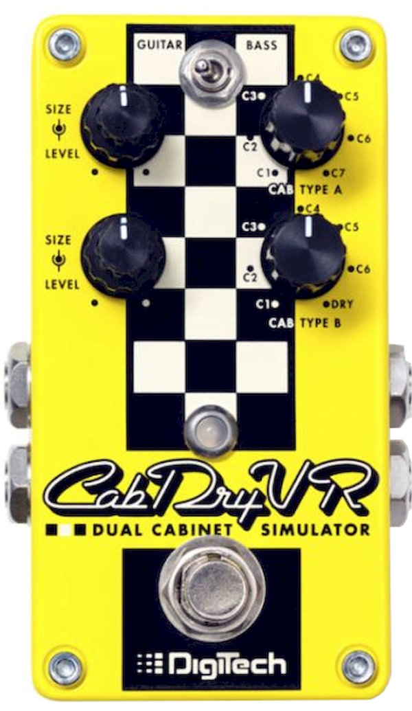 

Гитарная педаль эффектов Digitech CabDryVR, Желтый, CabDryVR