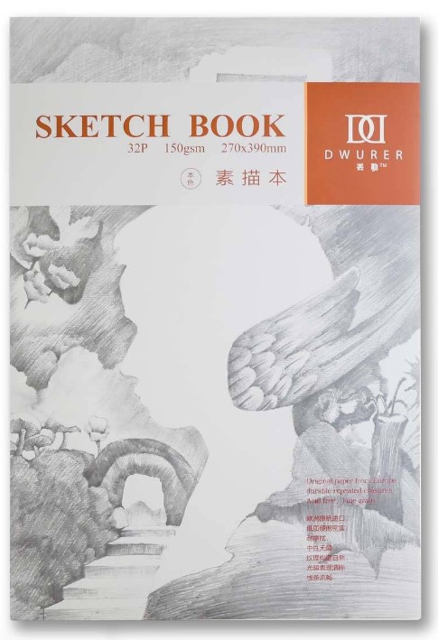 

Скетчбук Potentate "Sketch Book" 32 листа, формат 270х390мм, 150г/м2,склейка, м/з
