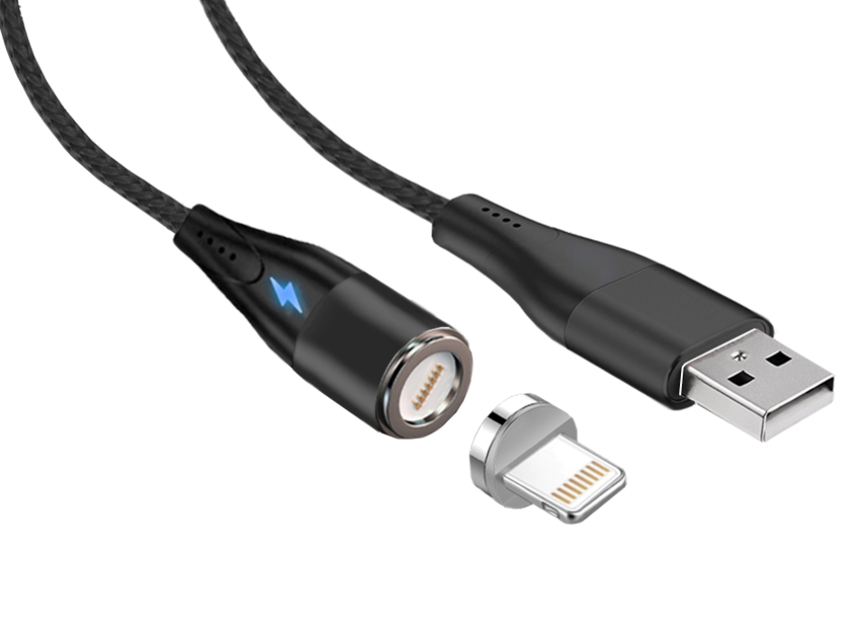

Кабель Jet.A JA-DC48 USB2.0/lightning 8pin 1m Black, JA-DC48