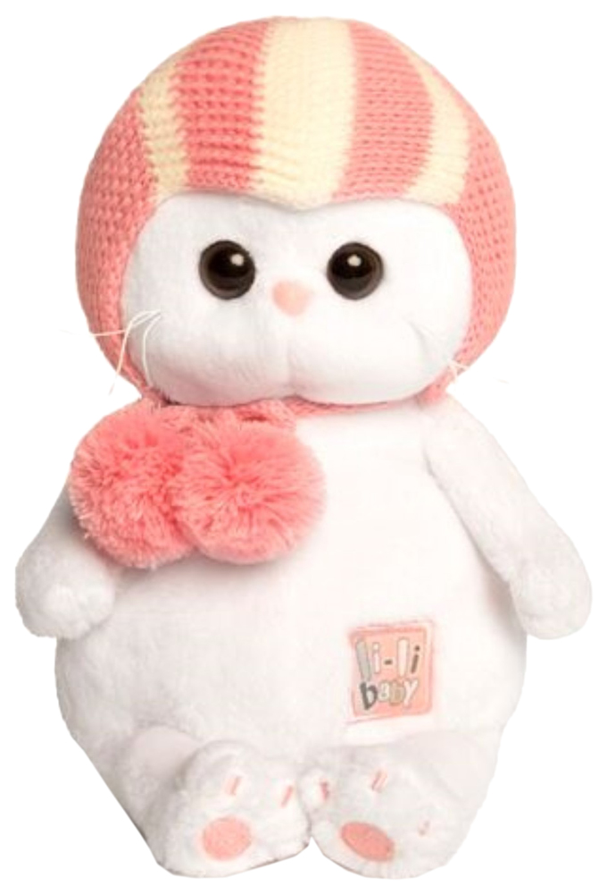 фото Мягкая игрушка budi basa кошечка ли-ли baby в спортивной шапке, 20 см