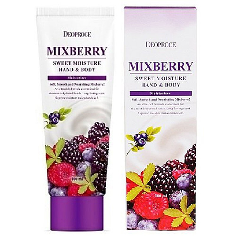 Увлажняющий крем для кожи рук и тела Deoproce moisture hand  body - Mixberry Sweet