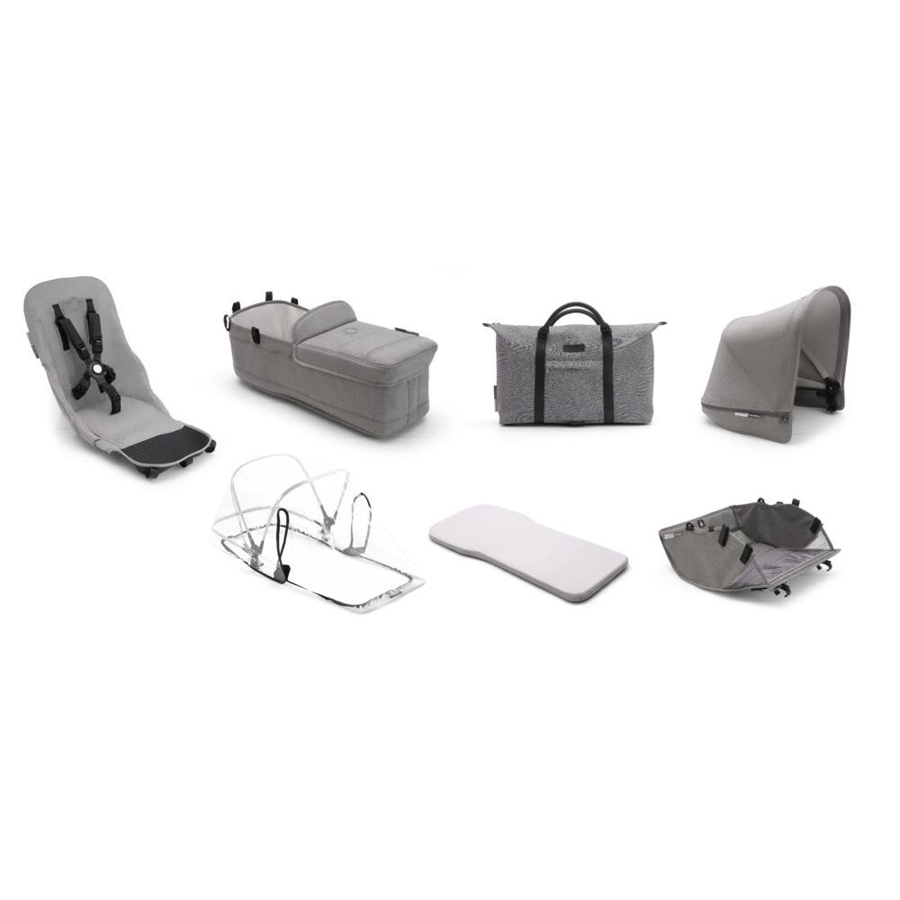 

Комплект Bugaboo Donkey2 стильный style set Mineral LIGHT GREY серый жемчуг