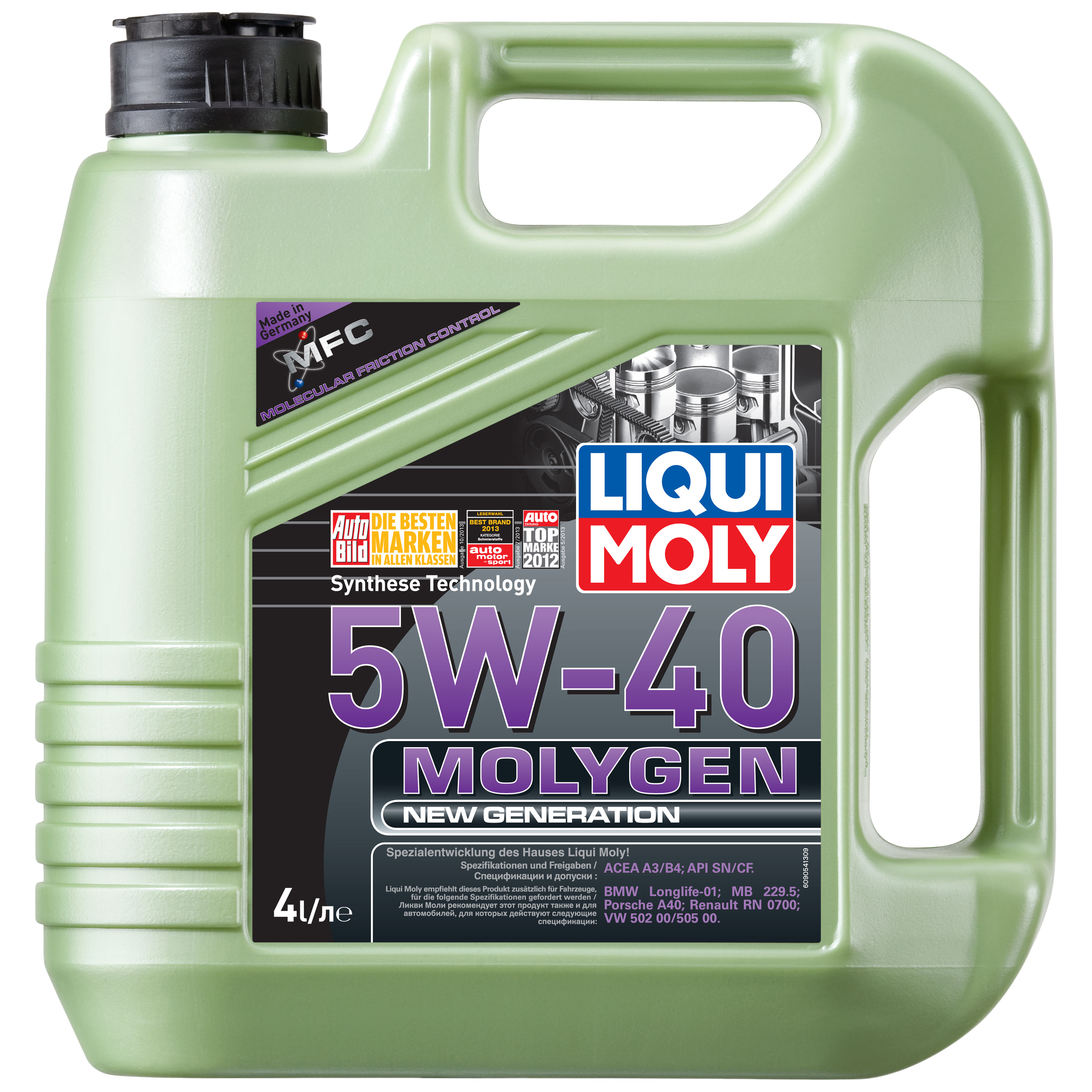 фото Моторное масло liqui moly molygen new generation 5w-40 4л