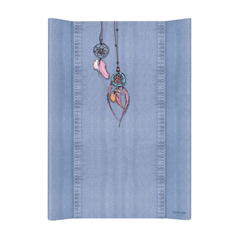 фото Матрас пеленальный ceba baby denim style dream catcher blue без изголовья, 70 см