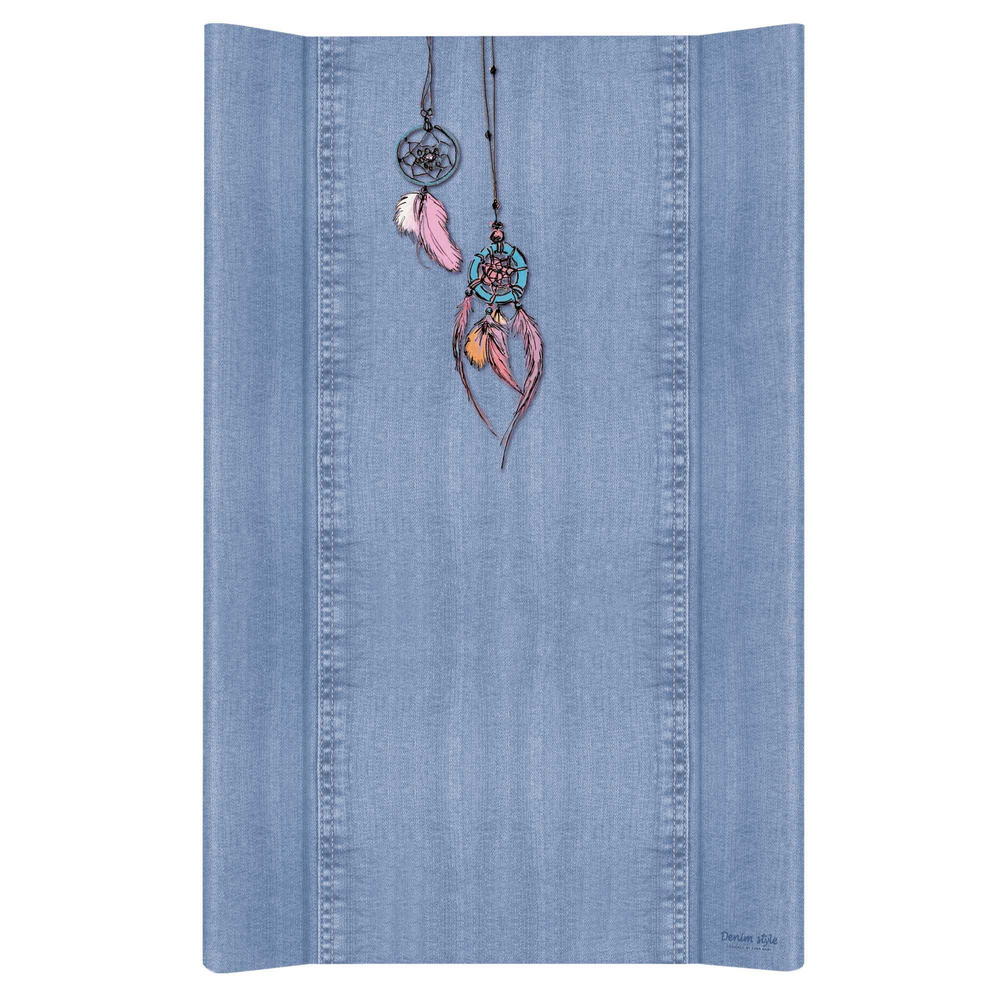 фото Матрас пеленальный ceba baby denim style dream catcher blue без изголовья, 80 см