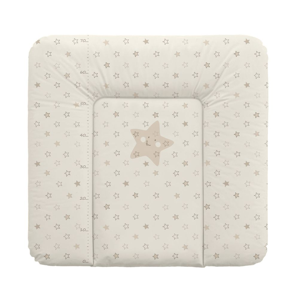 фото Матрас пеленальный ceba baby stars beige на комод, 70x75 см