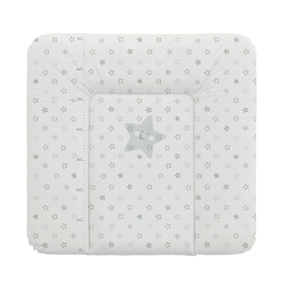 фото Матрас пеленальный ceba baby stars grey на комод, 70x75 см