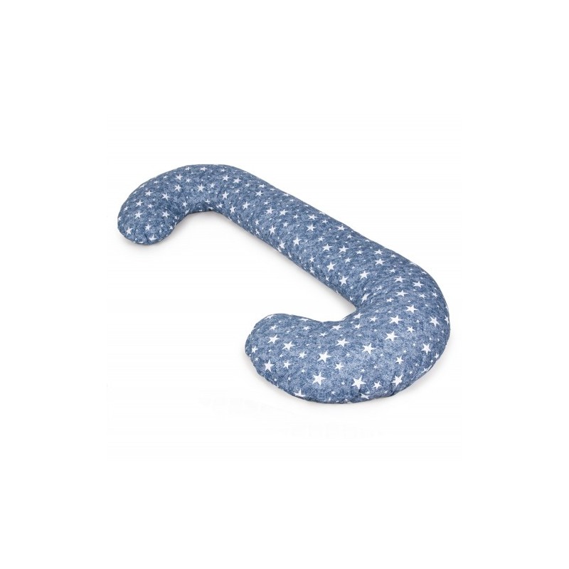 фото Подушка для кормления ceba baby physio duo denim style stars blue