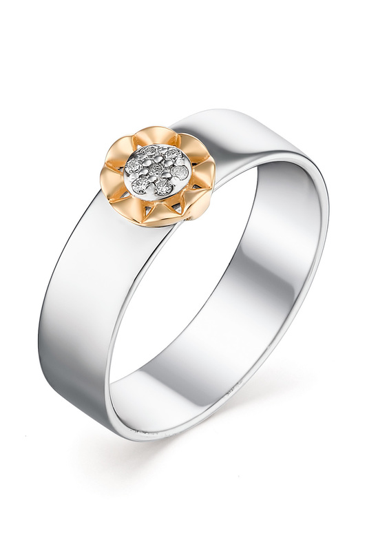 

Кольцо из серебра с бриллиантом р. 18.5 АЛЬКОР 01-1323/000Б-00, 01-1323/000Б-00