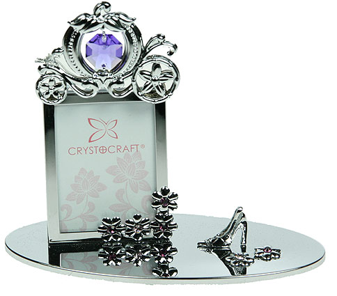 

Фоторамка Crystocraft Карета Принцессы на 1-у фотографию 12x10см, Серебристый