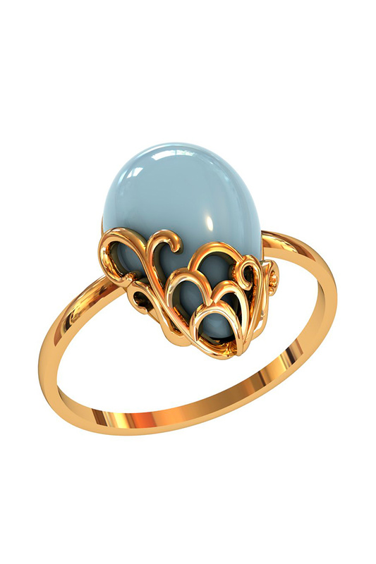 

Кольцо из серебра с аквамарином р. . ПРИВОЛЖСКИЙ ЮВЕЛИР 262094-AQ, 262094-AQ