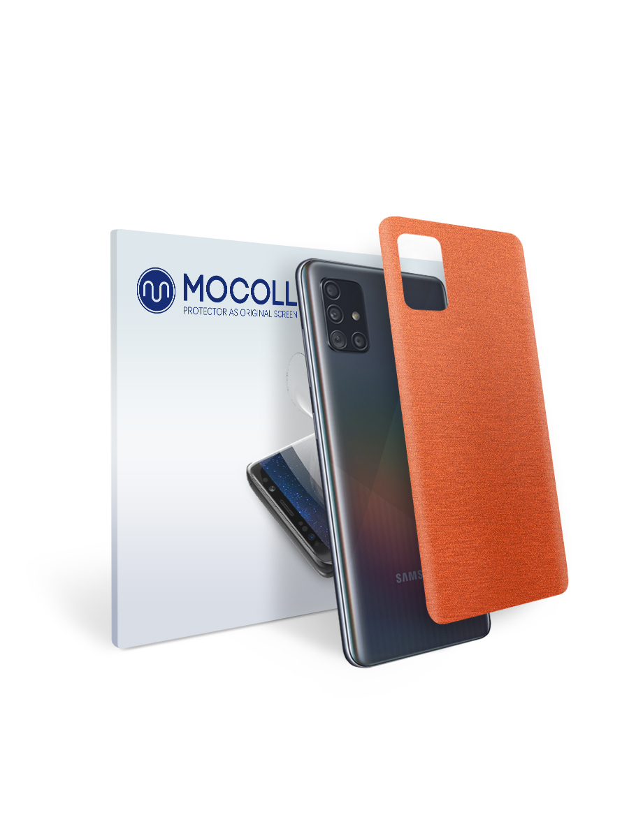 

Пленка защитная MOCOLL для задней панели Samsung GALAXY A8S Металлик оранжевый