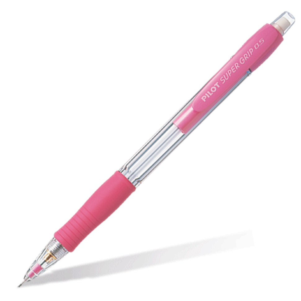 

Карандаш механический PILOT Super Grip розовый корпус 0.5 мм H-185-P