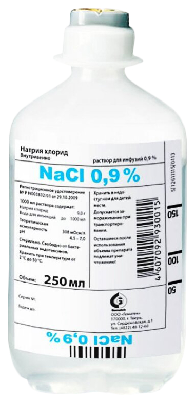 фото Натрия хлорид 0.9% раствор для инфуз меш п/проп 250 мл n1 асфарма