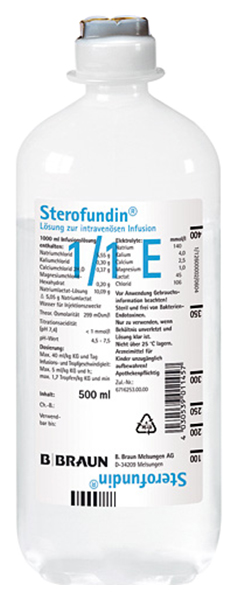 Купить Стерофундин изотонический раствор для инфуз.фл.500 мл 10 шт., B.Braun