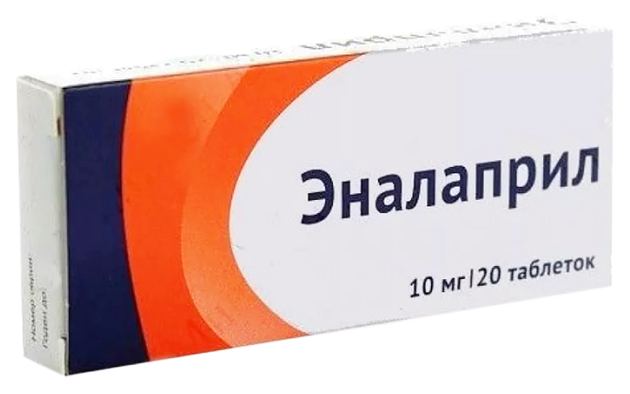 Купить Эналаприл таблетки 10 мг №20, Озон ООО