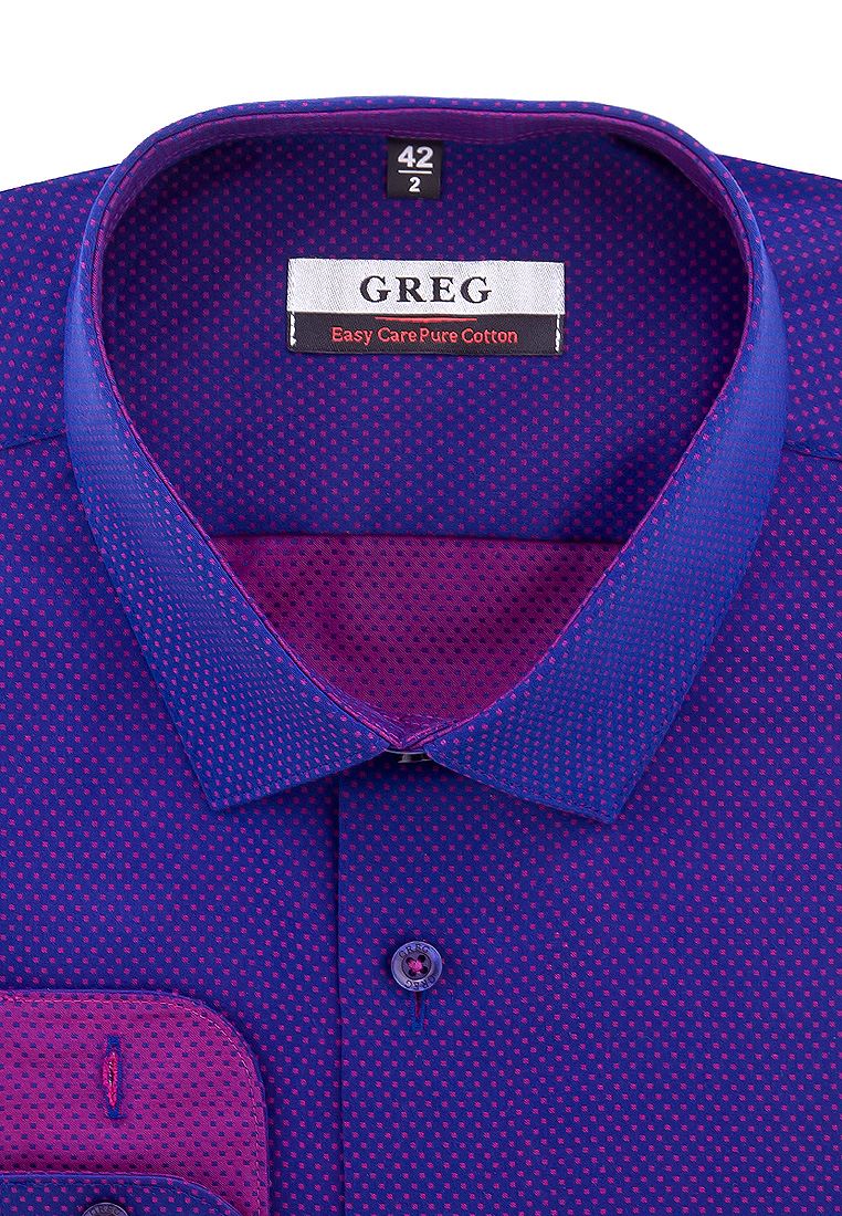 Рубашка мужская Greg 273/211/8252/Z/1 синяя 39