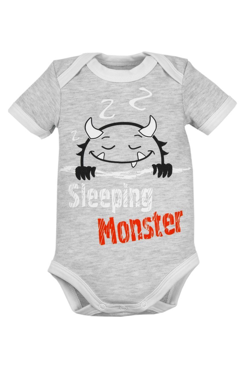 

Боди с коротким рукавом Amarobaby Monsters серая коллекция, р. 56, AMARO-ODM1