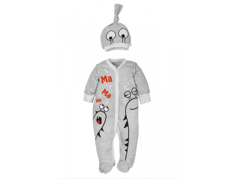 

Комплект одежды Amarobaby, цв. серый р.56, AMARO-ODM301-S0