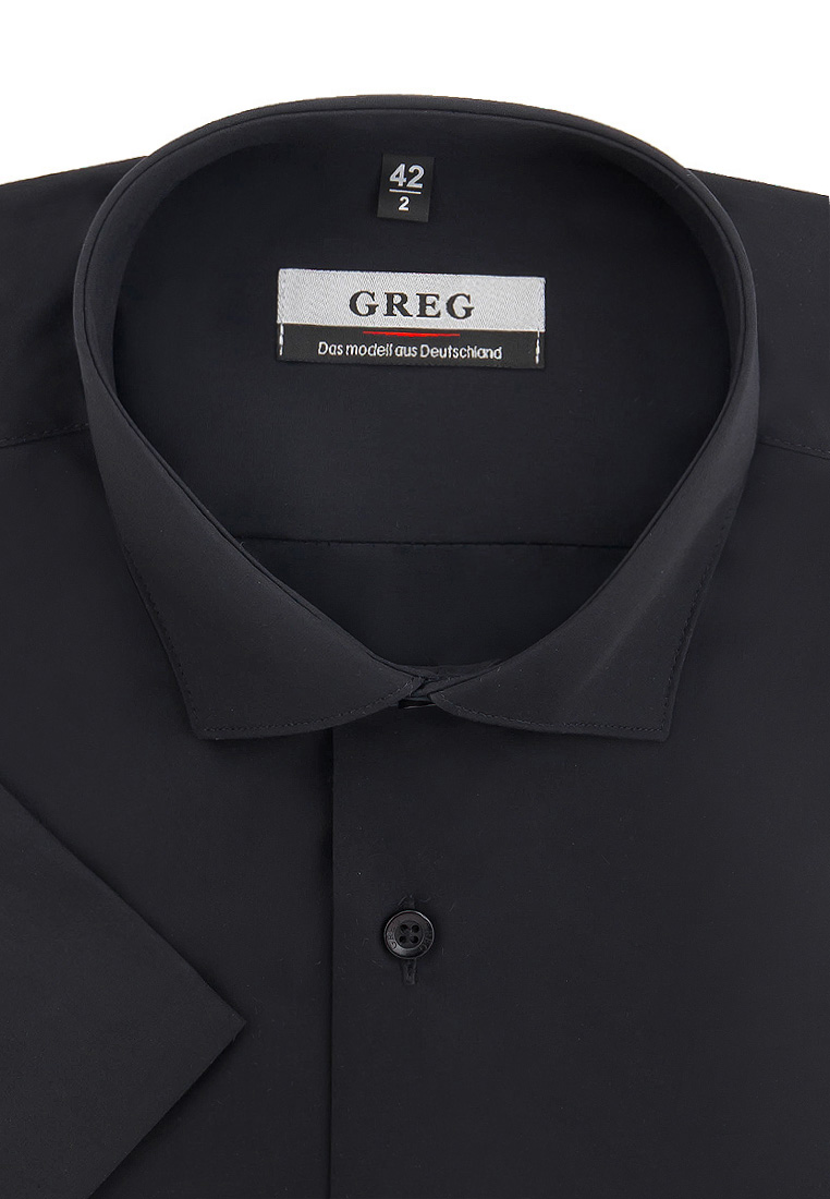 Рубашка мужская Greg 340/109/BLK черная 41