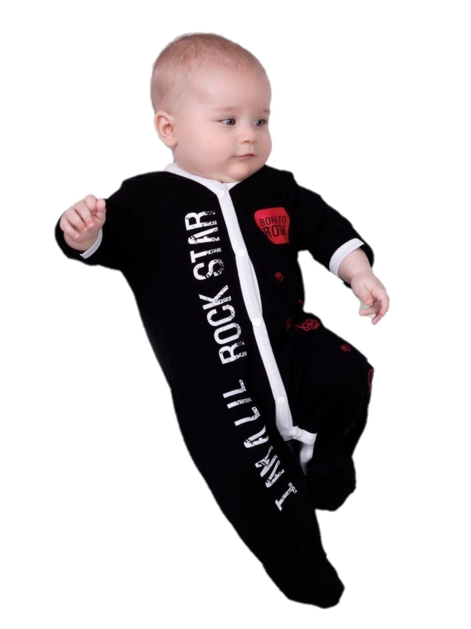 

Комбинезон-слип Amarobaby Rock Baby, р. 68, AMARO-ODR3