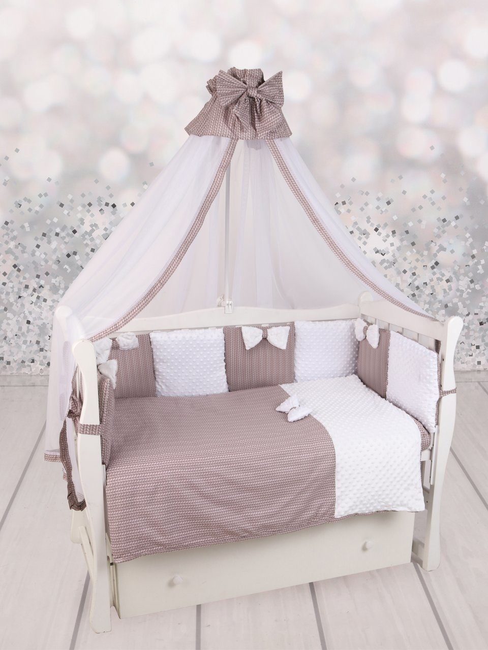 

Комплект в кроватку AmaroBaby Exclusive Original Collection Косичка, 15 предметов