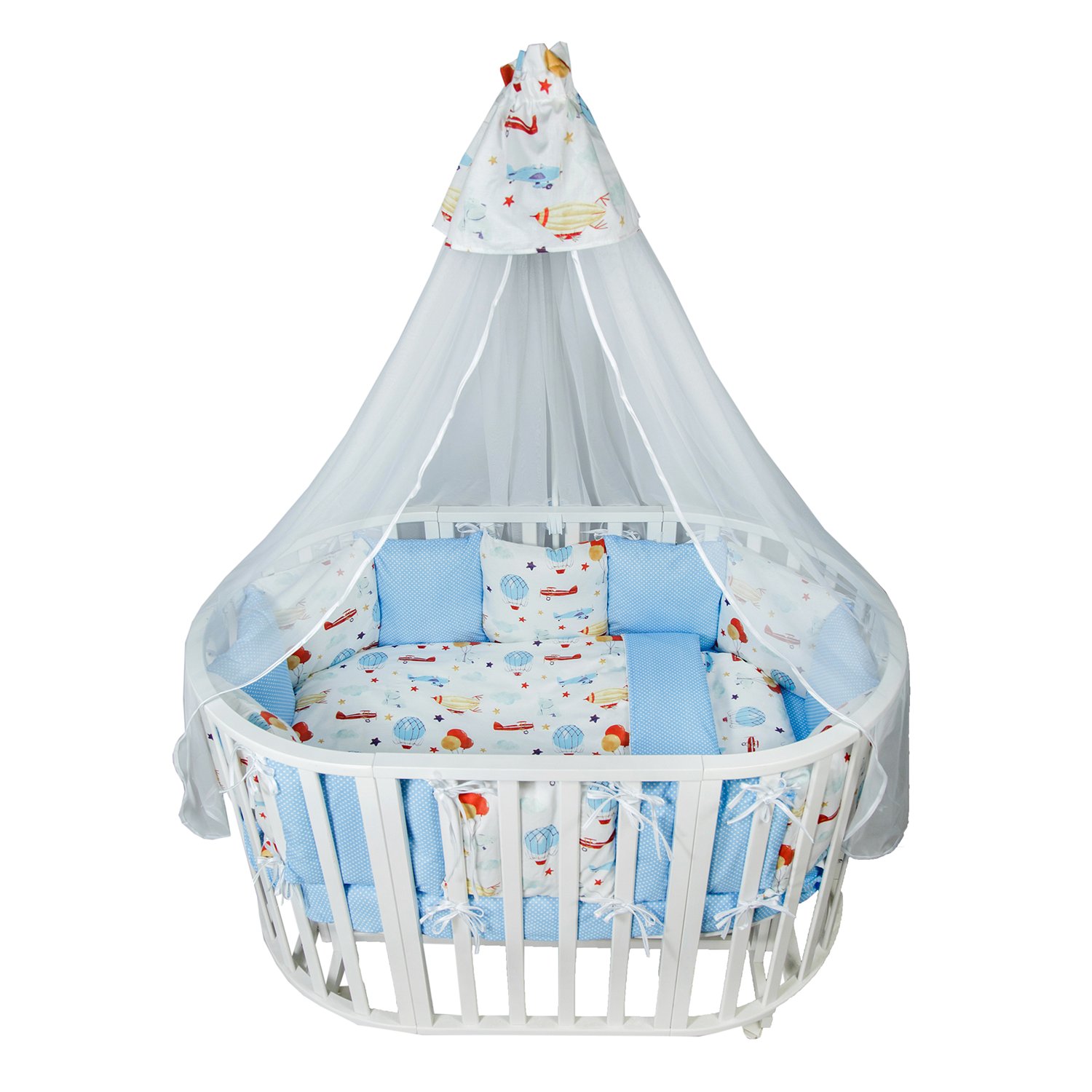 

Комплект в кроватку AmaroBaby Premium Воздушный парад, 18 предметов