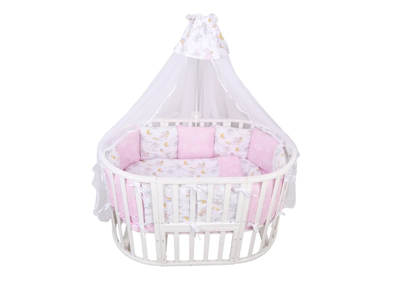 

Комплект в кроватку AmaroBaby Premium Мышата в облаках, 18 предметов, Разноцветный