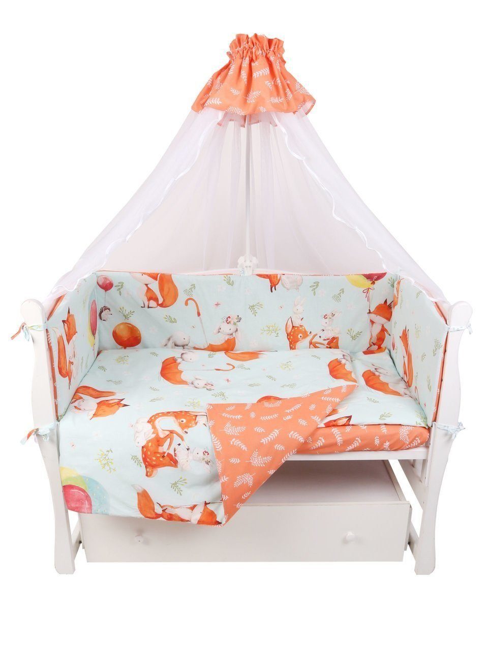 

Комплект в кроватку AmaroBaby Пушистики, 7 предметов